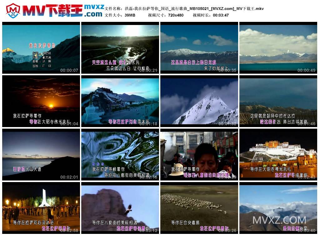 洪磊-我在拉萨等你_国语_流行歌曲_MB105021